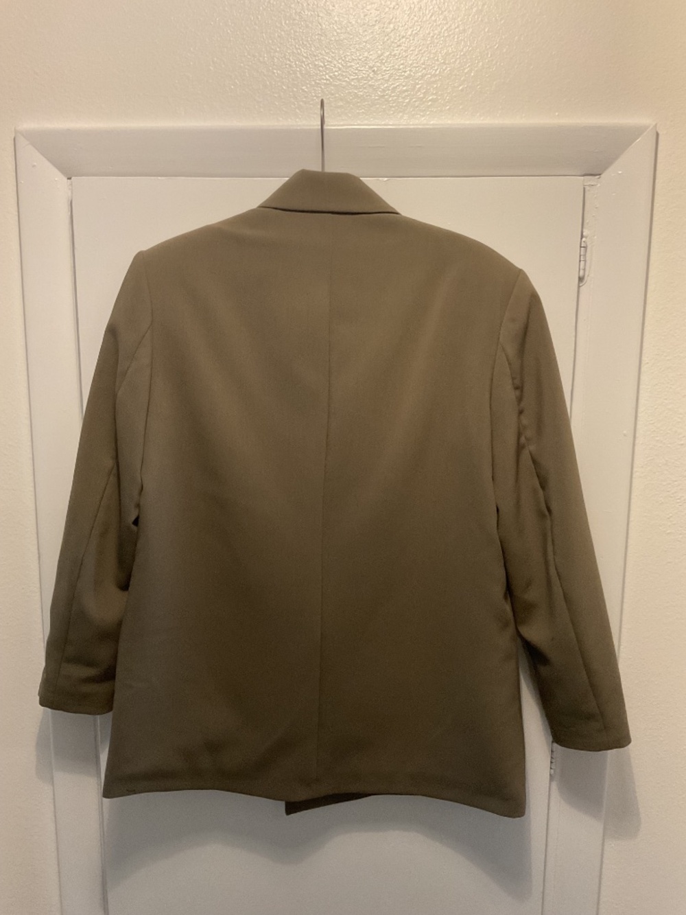 Zara Oversized Khaki Green Blazer, Size Small - Picture 4 of 5